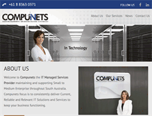 Tablet Screenshot of compunets.com.au